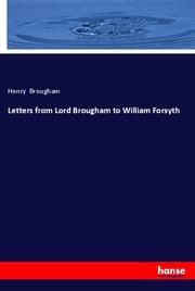 Cover von Letters from Lord Brougham to William Forsyth