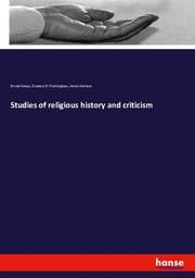 Cover von Studies of religious history and criticism