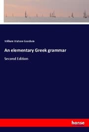 Cover von An elementary Greek grammar