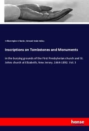 Cover von Inscriptions on Tombstones and Monuments