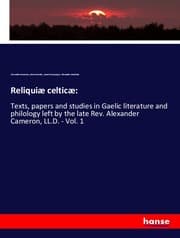 Cover von Reliquiæ celticæ: