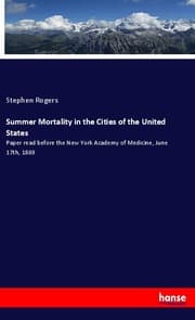 Cover von Summer Mortality in the Cities of the United States