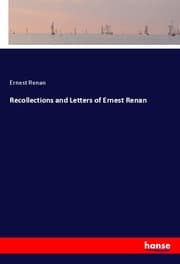 Cover von Recollections and Letters of Ernest Renan