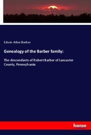 Cover von Genealogy of the Barber family: