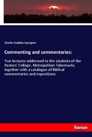 Cover von Commenting and commentaries:
