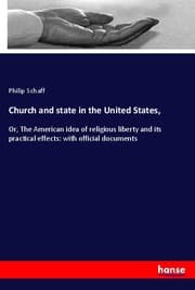 Cover von Church and state in the United States,
