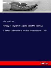 Cover von History of religion in England from the opening