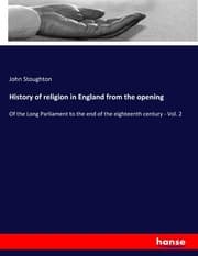 Cover von History of religion in England from the opening