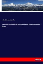 Cover von Supplement to Malcolm and Moss' Regional and Comparative Materia Medica