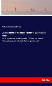 Cover von Descendants of Hopestill Foster of Dorchester, Mass.