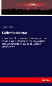 Cover von Epidemic cholera: