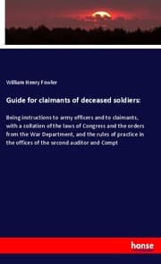 Cover von Guide for claimants of deceased soldiers:
