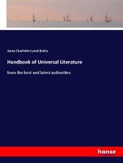 Cover von Handbook of Universal Literature