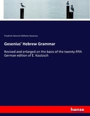Cover von Gesenius' Hebrew Grammar