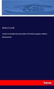 Cover von A Letter to the Right Reverend Author of The Divine Legation of Moses Demonstrated
