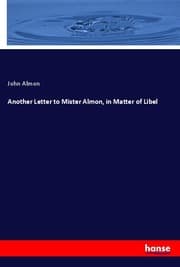 Cover von Another Letter to Mister Almon, in Matter of Libel
