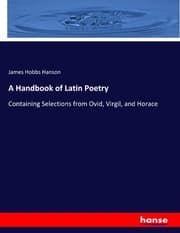 Cover von A Handbook of Latin Poetry