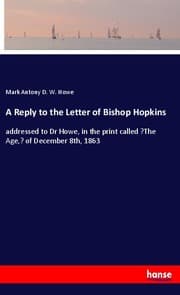 Cover von A Reply to the Letter of Bishop Hopkins