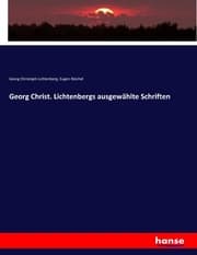 Cover von Georg Christ. Lichtenbergs ausgewählte Schriften