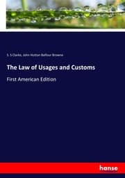 Cover von The Law of Usages and Customs