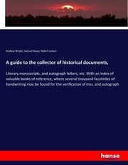 Cover von A guide to the collector of historical documents,