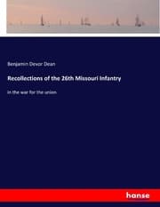 Cover von Recollections of the 26th Missouri Infantry