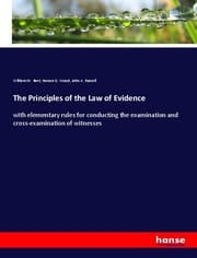 Cover von The Principles of the Law of Evidence