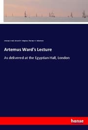 Cover von Artemus Ward's Lecture