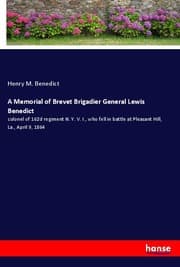 Cover von A Memorial of Brevet Brigadier General Lewis Benedict