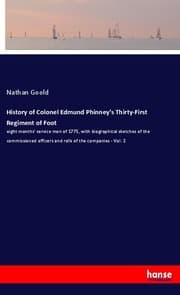 Cover von History of Colonel Edmund Phinney's Thirty-First Regiment of Foot