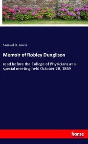 Cover von Memoir of Robley Dunglison