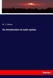 Cover von An introduction to Latin syntax