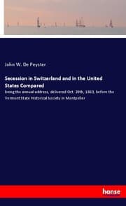 Cover von Secession in Switzerland and in the United States Compared