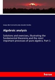 Cover von Algebraic analysis