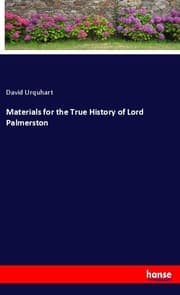 Cover von Materials for the True History of Lord Palmerston