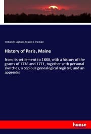 Cover von History of Paris, Maine