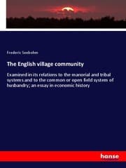 Cover von The English village community