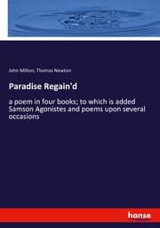 Cover von Paradise Regain'd