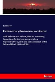 Cover von Parliamentary Government considered