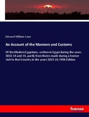 Cover von An Account of the Manners and Customs