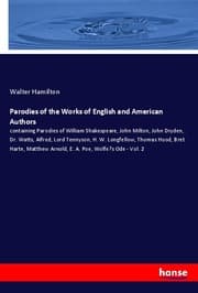 Cover von Parodies of the Works of English and American Authors