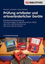 Cover von Prüfung ortsfester und ortsveränderlicher Gerät