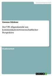 Cover von Der VW-Abgasskandal aus kommunikationswissenschaftlicher Perspektive