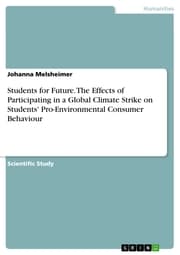 Cover von Students for Future. The Effects of Participating in a Global Climate Strike on Students' Pro-Environmental Consumer Behaviour