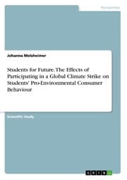 Cover von Students for Future. The Effects of Participating in a Global Climate Strike on Students' Pro-Environmental Consumer Behaviour