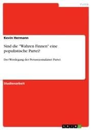 Cover von Sind die 'Wahren Finnen' eine populistische Partei?