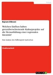 Cover von Welchen Einfluss haben grenzüberschreitende Kulturprojekte auf die Herausbildung einer regionalen Identität?