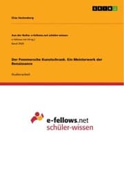 Cover von Der Pommersche Kunstschrank. Ein Meisterwerk der Renaissance