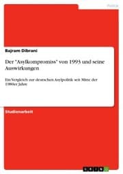 Cover von Der 'Asylkompromiss' von 1993 und seine Auswirkungen