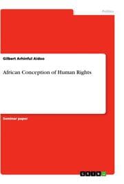 Cover von African Conception of Human Rights